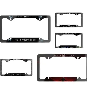 Sleep Token Band Metal License Plate Frame, Truck Tag, Car Front Plate Frame, Decoration, Aluminum
