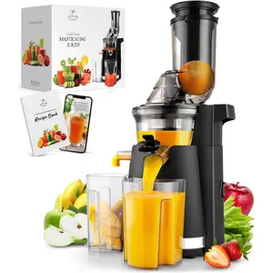 Zulay Kitchen Masticating Juicer - Slow Cold Press Juicer for Maximum Nutrient Extraction
