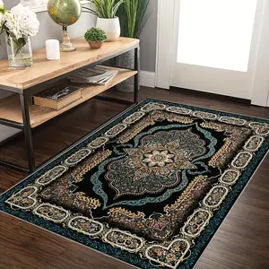 [jit] High-Weight Velvet Carpet, Bohemian Style Large Rug, Non-Slip Backing, No Shedding, Vintage Living Room Bedroom Mat