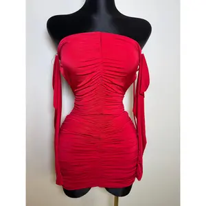 Red Off The Shoulder Dress