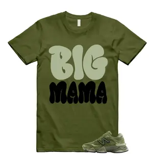 9060 Dark Olivine Green Olive T Shirt Match MAMA, 9060 Dark Olivine Green Olive Outfit, Graphic Tees, Womenswear Top T-Shirt