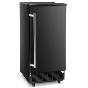 Antarctic Star Ice Maker Ice Scoop Handle Water Inlet Pipe Draining Pipe Quick Connector 40 Square Ice Cubes in 20 Minutes 80lbs/24H 24-Hour Timer Self-Cleaning, Black