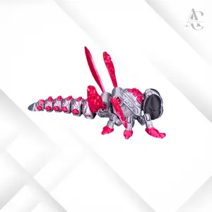 AeroHunter | 3D Printed Cyber Wasp Figurine | Mecha Insect Toy | Futuristic Desk Buddy | Tech Gift for Gamers | Sci-Fi Bug Model