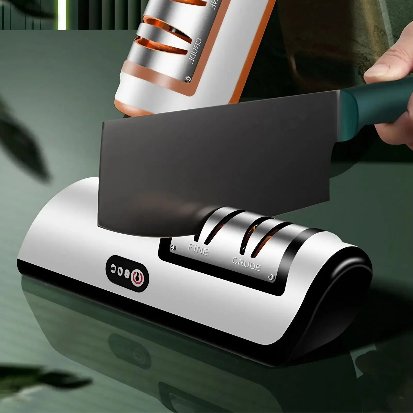 Electric Knife Sharpener, 1 Count 2 Stage Professional Knife Sharpener, Easy To Use Kitchen Tool for Various Kitchen Knives