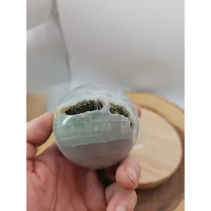 Rainbow Fluorite Crystal Sphere for Collectors, 1.17lb Polished Natural Gemstone from Madagascar for Manifestation