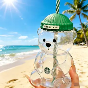Bear Cup Glass Cup Gift 591ml  Green  – Starbucks Coffee