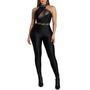 SHAPESHE Fashion Sleeveless Bodysuit Jumpsuits For Women One Piece Full Body Workout Outfit Jumpsuits
