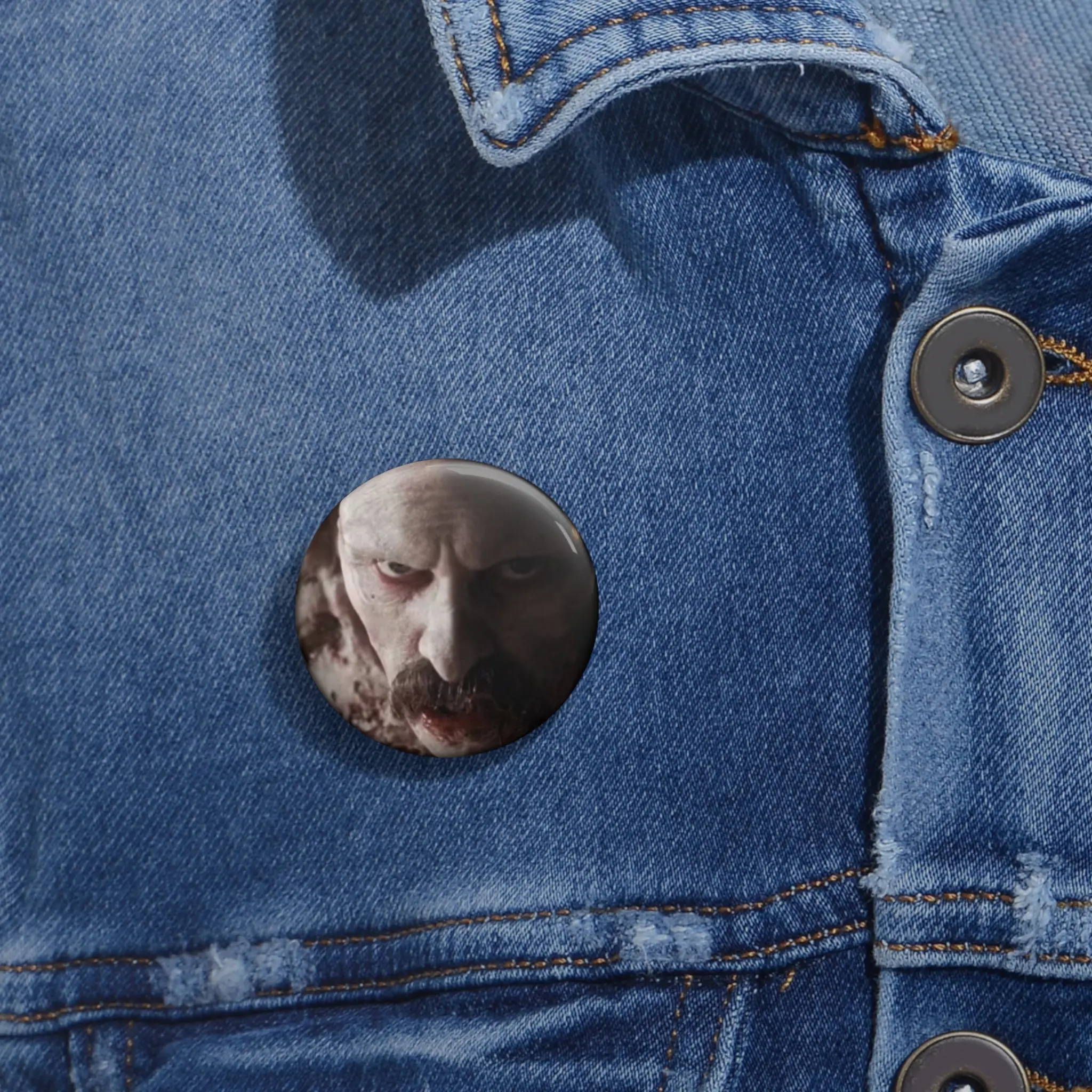 Nosferatu Button Pin - Custom Pin Buttons, Dracula Enamel Pin Badge, Gothic Brooch, Horror Movie Fan Gift, Vampire Lapel Pin