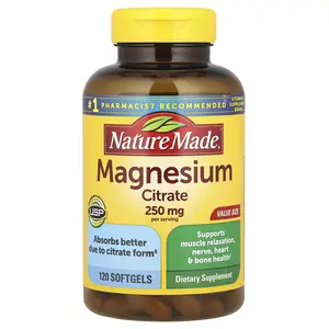 Nature Made Magnesium Citrate, 120 Softgels (125 mg per Softgel)