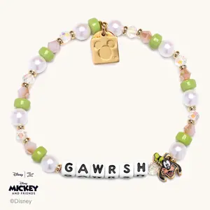 Little Words Project - Gawrsh Disney Mickey Mouse & Friends, Beaded Bracelet - Choose Your Size