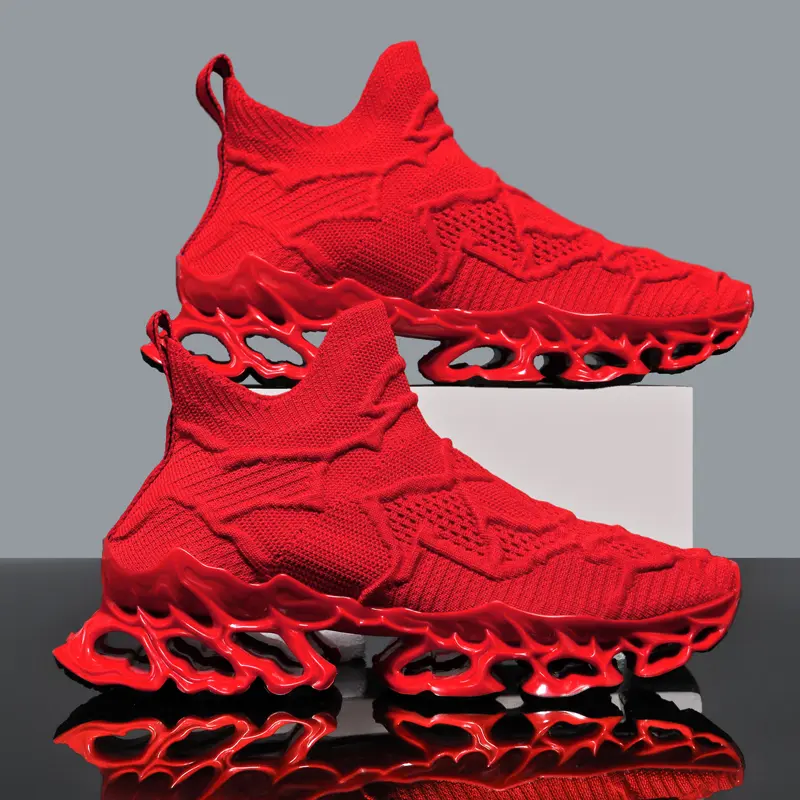 men's Slip on Walking Running Shoes Blade Tennis Casual Fashion Sneakers Comfort Non Slip Work Sport Athletic Trainer
