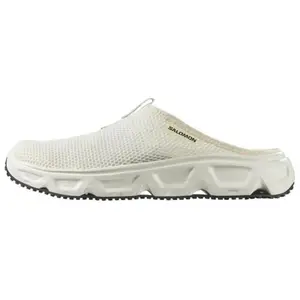 Salomon Reelax Slide 6.0 Men's Closed-Toe Footwear - Comfortable, Soft, Slip-Resistant Slippers in Beige, House White - Trending Official Shoes by Maison Mihara