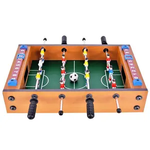 Wooden Foosball Table, 1 Set Mini Table Soccer Game, Interactive Competitive Board Game, Indoor Entertainment Equipment
