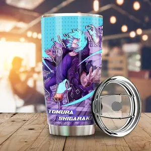 [New Anime Cups - Sale Up To 35%] Tomura Shigaraki Tumbler Cup, My Hero Academia Coffee Cup, Villain Decay Power Design, Dark Shonen Anime Drinkware, MHA Fan Gift