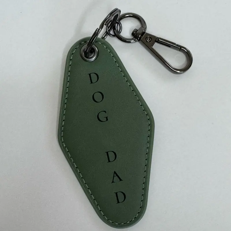 Motel Keychain – Premium Vegan Leather – Custom Engraved*