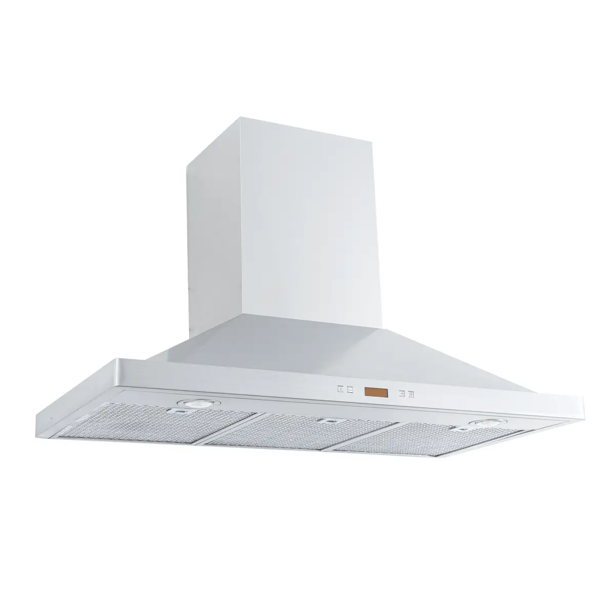 Proline PLFW 520 - Wall-Mounted Range Hood, 600/1200 CFM | Convertible to Ductless, Stainless Steel, Matte Black Finish