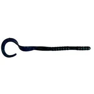Missile Worm- 10in Ribbontail Worm, Flexible Movement, Durable Design for targeting Big Bass, Qty: 10 soft plastic bait