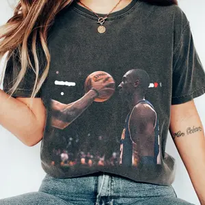 Vintage Kobe Bryant Shirt, 90s Retro Iconic Kobe Graphic Tee, Laker Kobe No Flinch T-Shirt