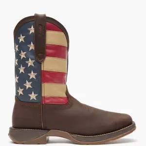 Durango Men's Rebel by Patriotic Pull-On Western Flag Boot