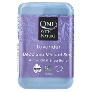 One with Nature Dead Sea Mineral Bar Soap, Lavender, 7 oz (198 g)