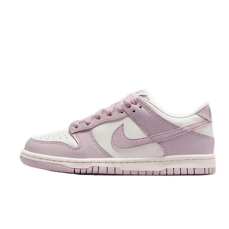 Nike Dunk Low Particle Rose Women’s Lowtop Sneakers - Casual Athletic, Fashionable, Street Style Daily Walking Rubber Trainers, Casual Athletic Sneakers, Lowtop Sneaker