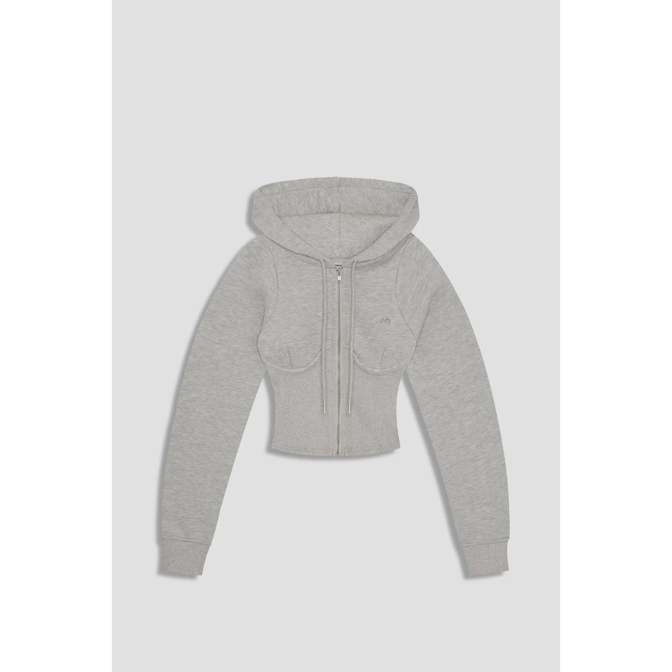 SADIE CORSET HOODIE - GREY SADIE CORSET HOODIE - GREY