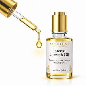 Coco Luxe Body Euphoria Intensive Growth Oil |Batana Herbal Infusion with Rice Extract & Black Turmeric for Hair Care Edge Repair|rice water Haircare