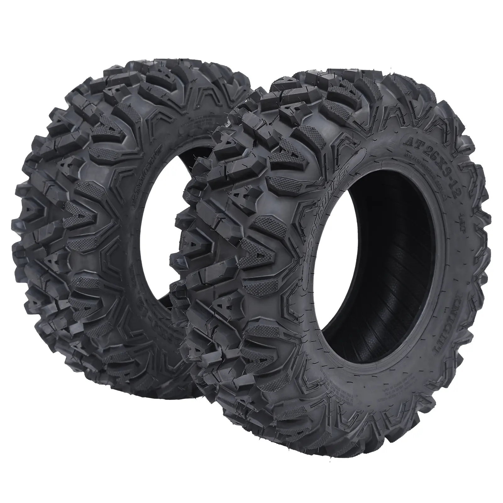 All-Terrain Off-Road Tubeless Tires for ATVs/UTVs - Set of 2, 24x8-12 6-Ply & Multiple Sizes, Aggressive Advanced Tread, Durable, Enhanced Mud & Trail Performance, Improved Control, All-Terrain Versatility, Smooth Ride