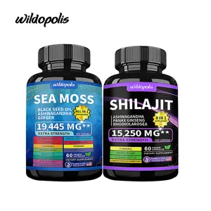 Hot Wildopolis Dynamic Vitality Bundle - Wildopolis Sea Moss & Shilajit Supplements - All-in-One Multivitamin Combo with Extra Strength Ingredients