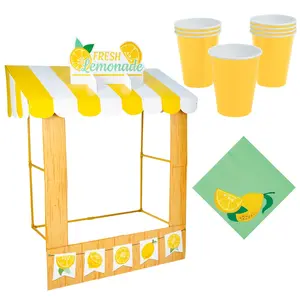 63 Pc. Lemonade Stand Drink Station Kit for 24 Guests