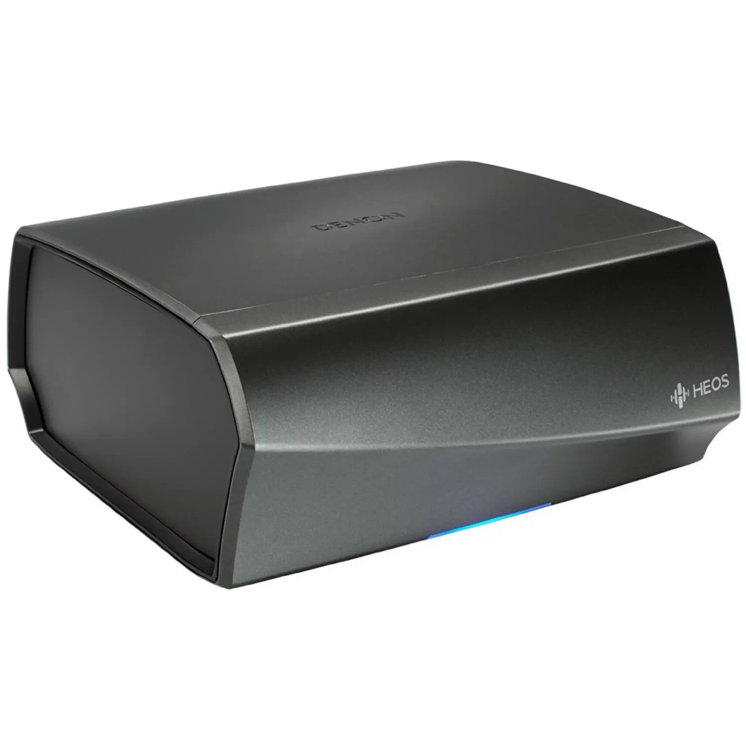 Denon HEOS Link Series 2 Wireless Digital Bluetooth USB Analog Stereo Receiver Pre-Amplifier - New Version, Amazon Alexa Compatible, Powered Subwoofer Connection, Black with Silver, 2.91x6.14x5.83in, Unlimited Wireless Music Streaming