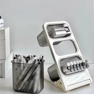 Large Capacity Acrylic Pen Holder, Student Desk Organizer, Stationery Storage Rack, Markers & Pens Holder, Office Supplies Essential