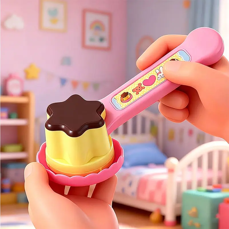 Jelly Strawberry Pudding Feeding Set, Play Food Sets, Role-Playing Japanese Kitchen Game, Pretend Play Kitchen, Pretend Playset, Stress Relief Sensory Toy, Perfect Christmas and Birthday Gift for Kids