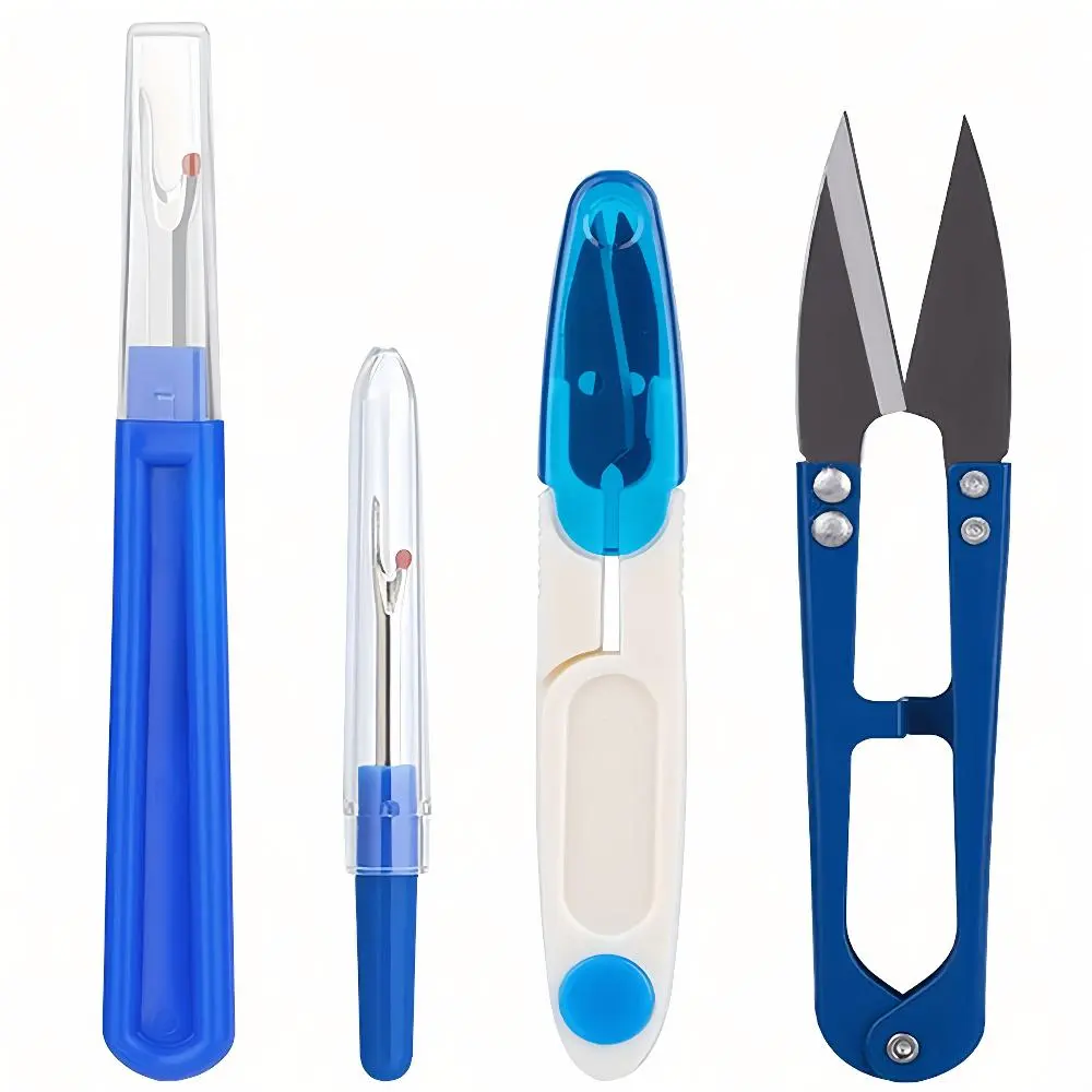 4pcs Sewing Ripper Kit, Including Colorful Sewing Thread Unpicker, Seam Ripper And Thread Cutter Scissor for Unpicking Stitches Sewing Tools Sewing Supplies Sewing Products