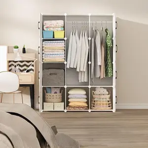 Economical Durable Small Wardrobe, Simple Baby Children Storage Cabinet, Strong Bedroom Home Use, Easy Assembly