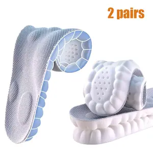 Cloud Insoles for Men and Women, Super Soft Massage Shoe Inserts, High Elasticity Shock Absorption, Breathable Mesh Sweat-Wicking, U-Shaped Heel Support for Standing All Day
