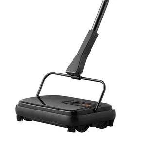 Father's Day Gift VEVOR Carpet Sweeper, 7.87 in Sweeping Paths, Floor Sweeper Manual Non Electric, 300 ml Dustbin Capacity with Comb for Home Office Rugs Hardwood Surfaces Wood Floors Laminate, Cleans Dust Pet Hair