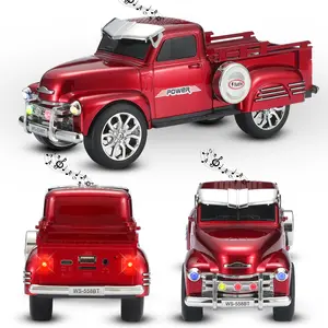 Fuzix WS-558 Car Bluetooth Portable Speaker with LED AUX USB FM Rechargeable