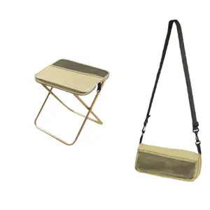 Foldable Stool Backpack – Portable Camping Crossbody Stool Bag, Outdoor Sports Folding Chair Handbag with Pencil Case Design