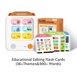 New Upgrade! Talking Flash Cards for Toddlers -Every tap = a new surprise! Audible Educational Flashcards for Kids-A Ages 1-6 Includes 300 Sight Words - Perfect Gifts for Children’s Day and Summer Holidays! Outdoorfun Learning Vocabulary Interaction