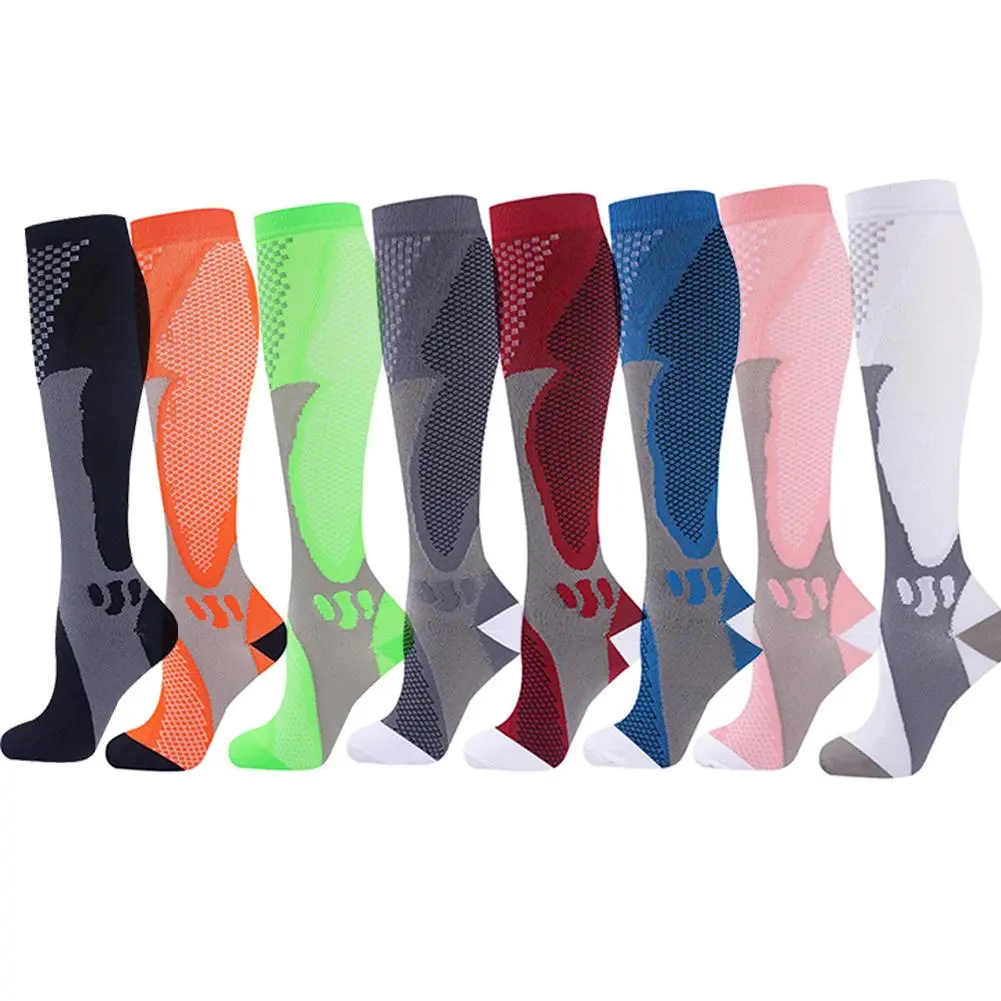 3 Pairs Compression Socks for Women Men Circulation Knee High for Nurses, Running, Travel, Athletic