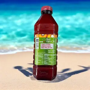 Red Palm Oil 2 Litre 100% Pure Unrefined Small Flavor Natural Taffy Taste Authentic Drink