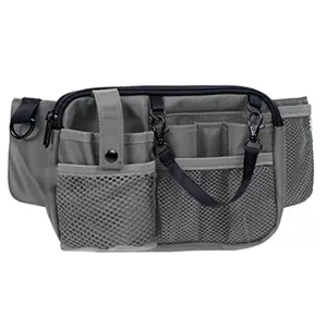 Outdoor Sports Waist Pack with Water Bottle Holder, Waterproof Running Fanny Pack, Multi-Pocket Fitness Belt Bag for Hiking Walking