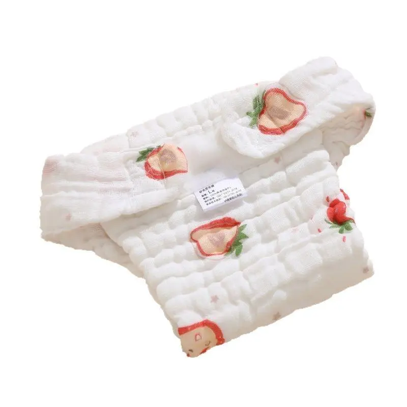 6-Layer Cotton Gauze Washable Cloth Diapers for Newborns & Infants, Soft Muslin with Reusable Pads for All-Season Use