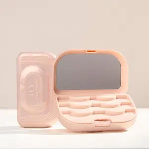 House of Lashes Precious Gem Lash Case - Blushing Pearl - Double-Layered Storage System - Luxury Design - Holds Lashes & Accessories Boxes Organiser