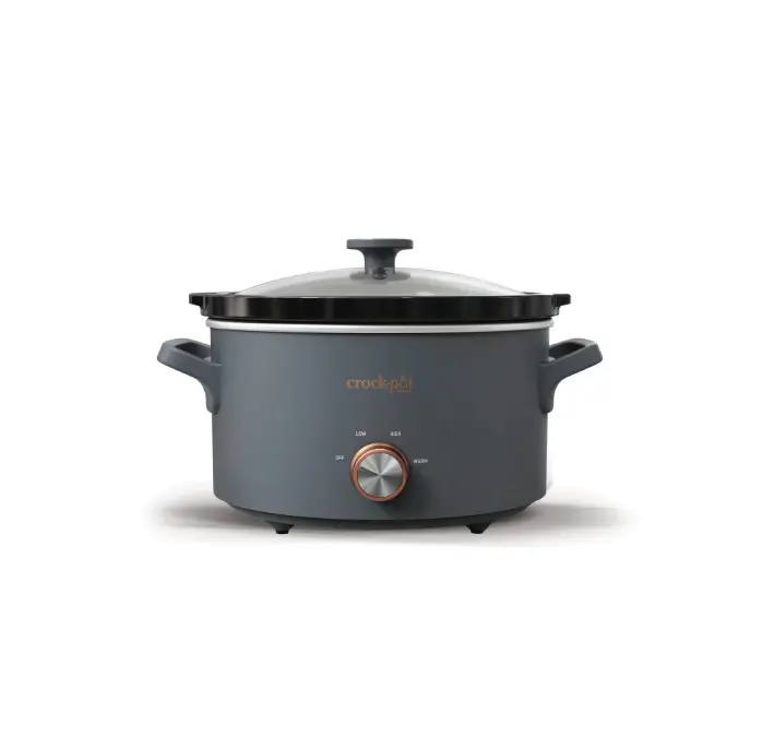 Crock-Pot Manual 4-Quart Slow Cooker, Mussel Gray