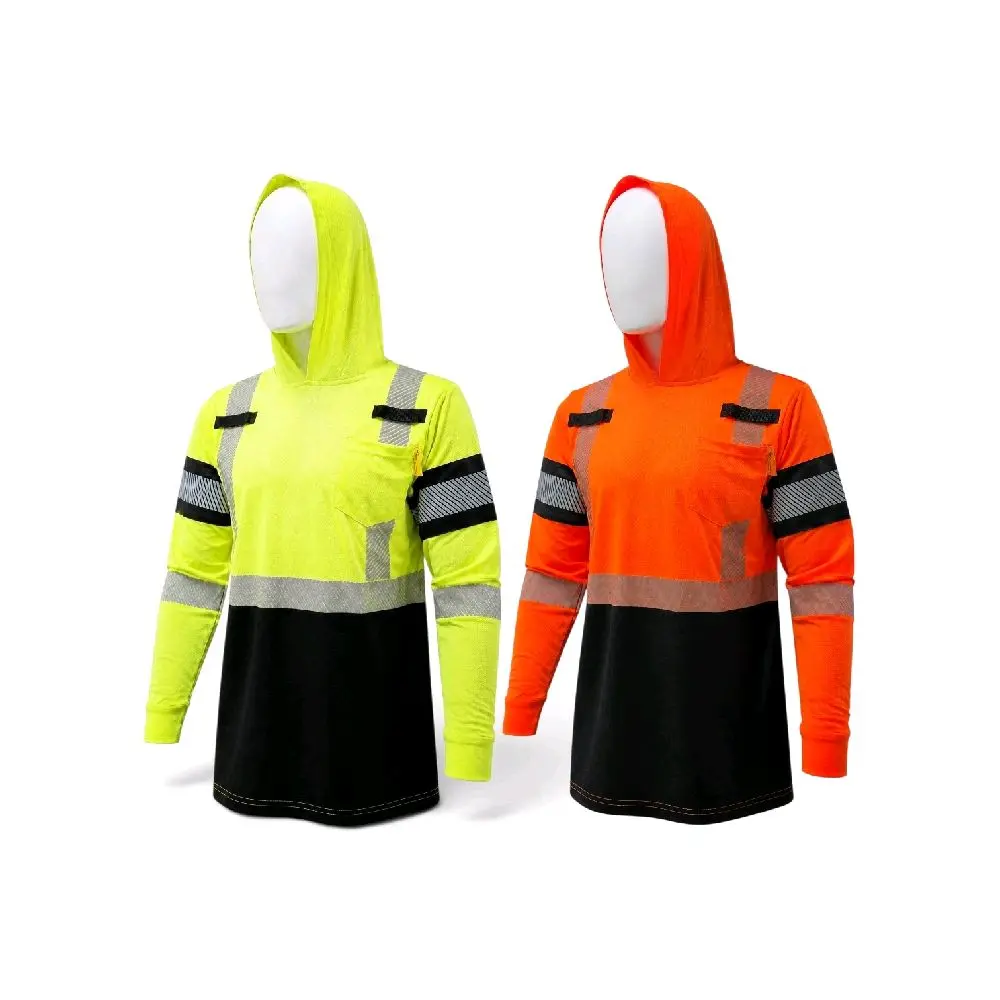 Long-Sleeve Hooded Safety Shirt