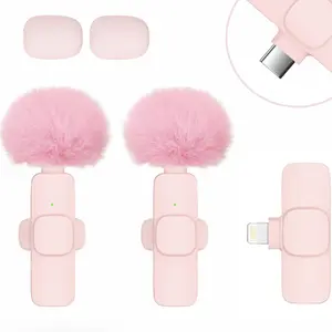 Wireless Dual Sound Kit, Compatible with iPhone, Noise cancellation, Plug and play without drivers, Cameras, and Computers, Suitable for Video Recording, Teaching, and Podcasts