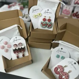 1Mystery Box 1 Stud & 1 Drop Clay earrings