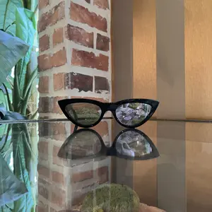 Pre-owned CELINE CL40019I Black Acetate Cat Eye Sunglasses